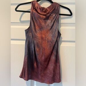 NATION COWL NICK TIE DYE TOP SIZE XS